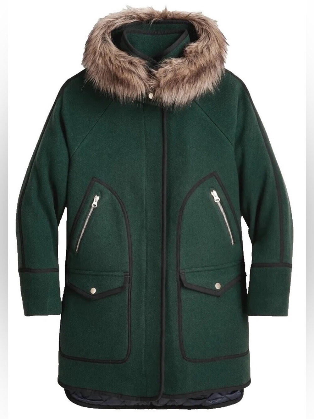 J.Crew Summit parka in Italian stadium-cloth wool